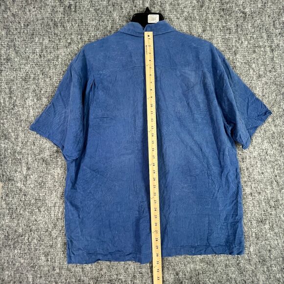 TOMMY BAHAMA SHIRT MENS XL SILK HAWAIIAN RESORT CLUB BEACH CAMP CABANA LOUNGE - Picture 8 of 10